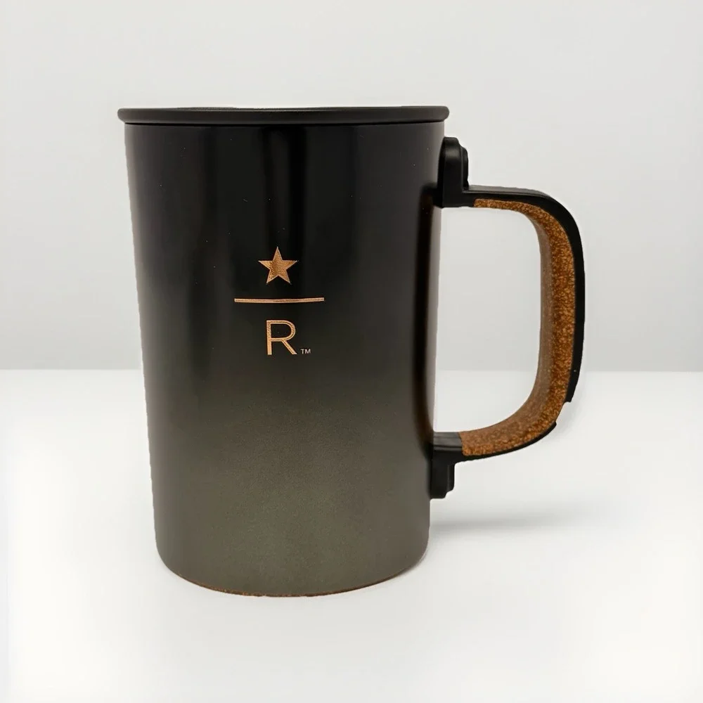 Starbucks Reserve Roastery Tokyo Black Gradient Mug Cork Handle 355ml Japan‎ NEW